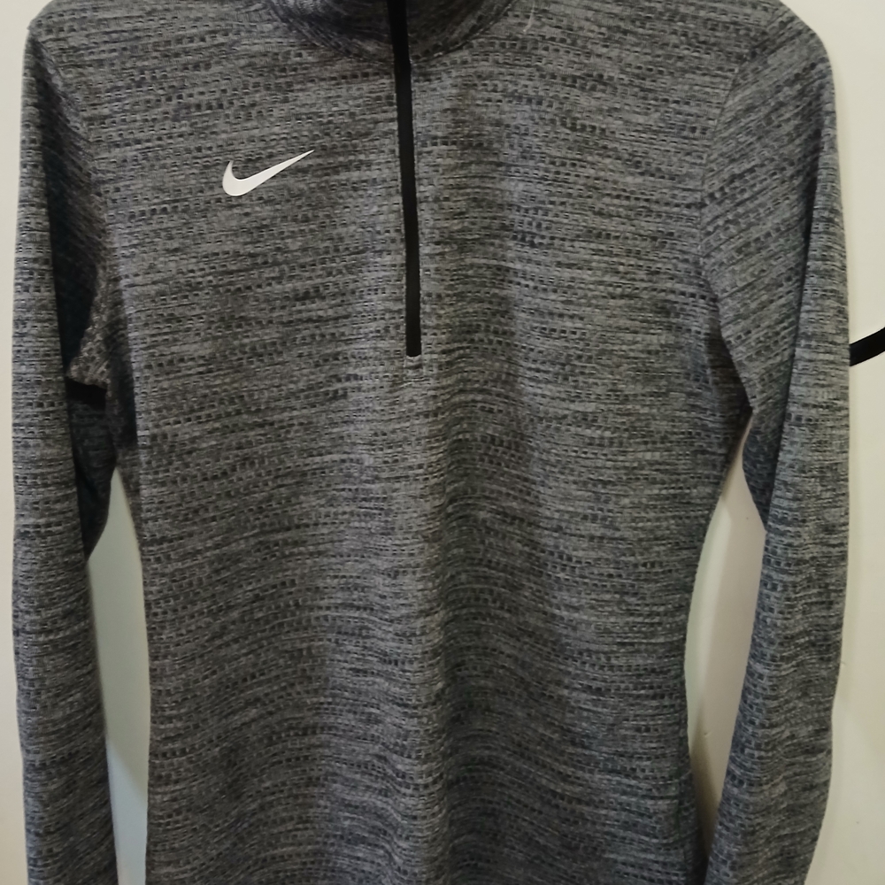 Nike Gray Quarter-Zip Pullover